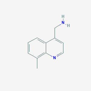 molecular formula C11H12N2 B11914897 (8-Methylquinolin-4-yl)methanamine 