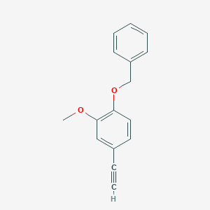 molecular formula C16H14O2 B119149 1-(Benzyloxy)-4-ethynyl-2-methoxybenzene CAS No. 144735-54-6
