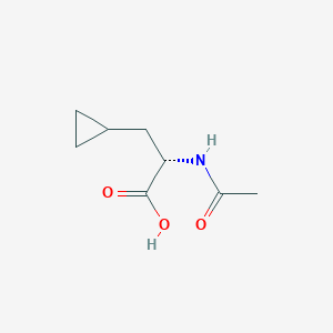 molecular formula C8H13NO3 B11914937 (S)-2-Acetamido-3-cyclopropylpropanoic acid 