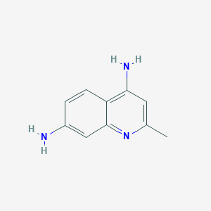 molecular formula C10H11N3 B11914952 2-Methylquinoline-4,7-diamine 