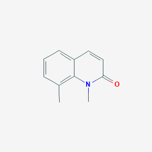 molecular formula C11H11NO B11914993 1,8-Dimethylquinolin-2(1H)-one CAS No. 35359-35-4