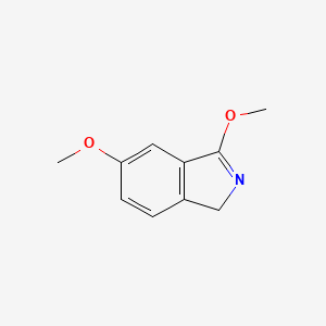 molecular formula C10H11NO2 B11915051 3,5-dimethoxy-1H-isoindole 
