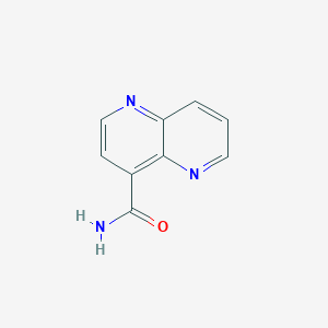 molecular formula C9H7N3O B11915071 1,5-Naphthyridine-4-carboxamide 