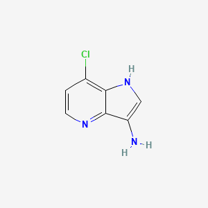 molecular formula C7H6ClN3 B11915090 7-Chloro-1H-pyrrolo[3,2-b]pyridin-3-amine CAS No. 1116136-70-9