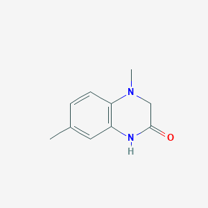 molecular formula C10H12N2O B11915127 4,7-Dimethyl-3,4-dihydroquinoxalin-2(1H)-one 