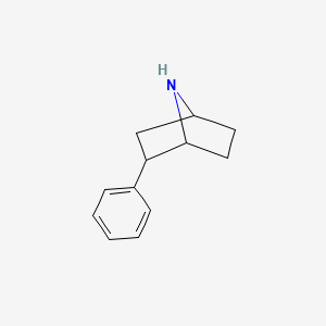 molecular formula C12H15N B11915139 2-Phenyl-7-azabicyclo[2.2.1]heptane CAS No. 1099378-31-0