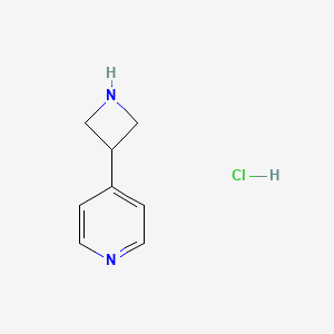 molecular formula C8H11ClN2 B11915166 4-(Azetidin-3-yl)pyridine hydrochloride 