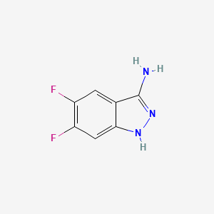 molecular formula C7H5F2N3 B11915191 5,6-Difluoro-1H-indazol-3-amine CAS No. 1203897-95-3