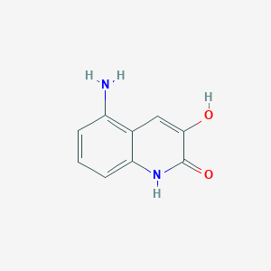 molecular formula C9H8N2O2 B11915204 5-Amino-3-hydroxyquinolin-2(1H)-one CAS No. 249604-82-8