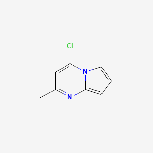 molecular formula C8H7ClN2 B11915258 4-Chloro-2-methylpyrrolo[1,2-a]pyrimidine CAS No. 1260779-43-8