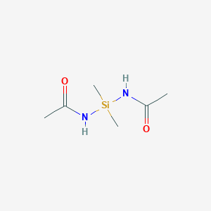 molecular formula C6H14N2O2Si B11915262 N,N'-(Dimethylsilanediyl)diacetamide CAS No. 61550-12-7