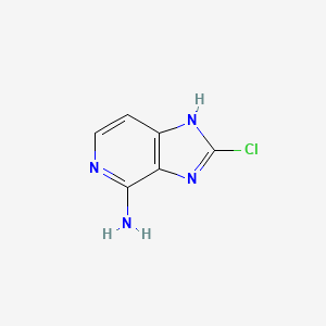 molecular formula C6H5ClN4 B11915269 2-chloro-1H-imidazo[4,5-c]pyridin-4-amine 