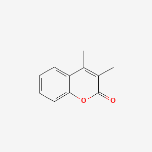 molecular formula C11H10O2 B11915275 2H-1-Benzopyran-2-one, 3,4-dimethyl- CAS No. 4281-39-4