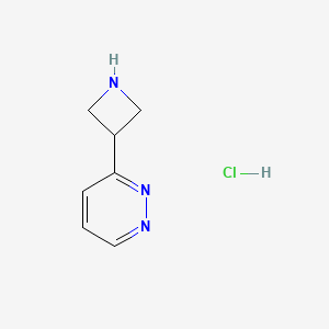 molecular formula C7H10ClN3 B11915277 3-(Azetidin-3-yl)pyridazine hydrochloride CAS No. 1255531-15-7