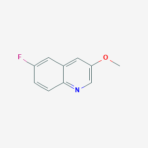 molecular formula C10H8FNO B11915299 6-Fluoro-3-methoxyquinoline 