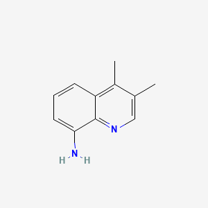 molecular formula C11H12N2 B11915312 8-Quinolinamine, 3,4-dimethyl- CAS No. 3393-72-4