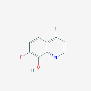 molecular formula C10H8FNO B11915384 7-Fluoro-4-methylquinolin-8-ol 