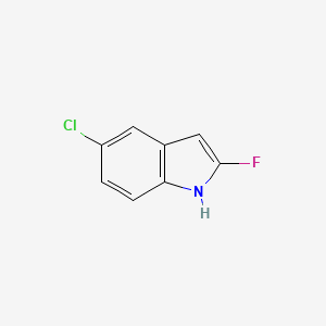 molecular formula C8H5ClFN B11915393 5-chloro-2-fluoro-1H-indole 