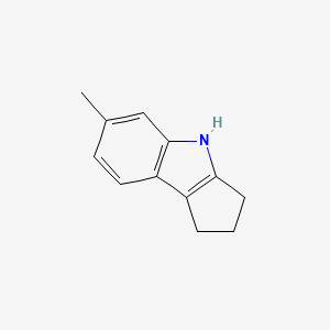 molecular formula C12H13N B11915420 6-Methyl-1,2,3,4-tetrahydrocyclopenta[b]indole 