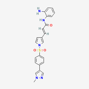molecular formula C30H29N5O6S2 B1191543 Domatinostat tosylate CAS No. 1186222-89-8