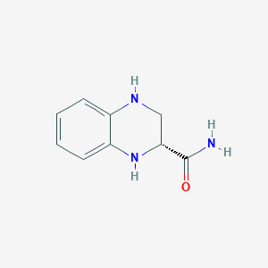 molecular formula C9H11N3O B11915436 (2R)-1,2,3,4-Tetrahydroquinoxaline-2-carboxamide CAS No. 49849-48-1