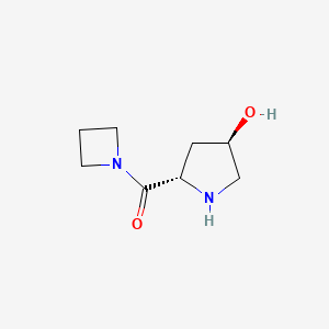 molecular formula C8H14N2O2 B11915459 Azetidin-1-yl((2S,4R)-4-hydroxypyrrolidin-2-yl)methanone CAS No. 352278-25-2