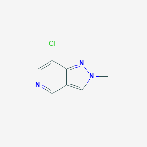molecular formula C7H6ClN3 B11915477 7-Chloro-2-methyl-2H-pyrazolo[4,3-c]pyridine CAS No. 1956363-99-7