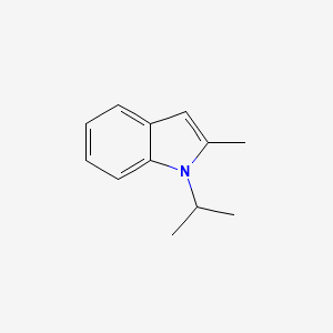 molecular formula C12H15N B11915489 1-Isopropyl-2-methyl-1H-indole 