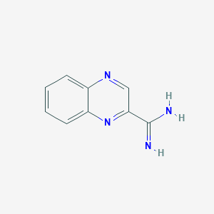 molecular formula C9H8N4 B11915519 Quinoxaline-2-carboximidamide CAS No. 745754-60-3