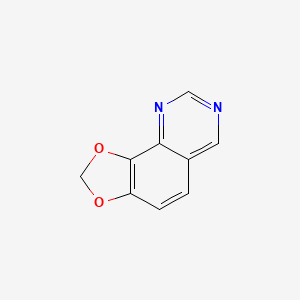molecular formula C9H6N2O2 B11915565 [1,3]Dioxolo[4,5-h]quinazoline CAS No. 234-30-0