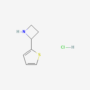 molecular formula C7H10ClNS B11915578 2-(2-Thienyl)azetidine Hydrochloride 