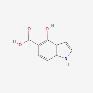 molecular formula C9H7NO3 B11915581 4-Hydroxy-1H-indole-5-carboxylic acid 