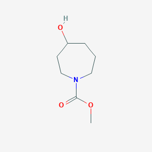 molecular formula C8H15NO3 B11915599 Methyl 4-hydroxyazepane-1-carboxylate 
