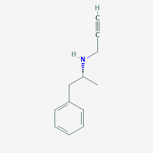 molecular formula C12H15N B119156 n-[(2r)-1-Phenylpropan-2-yl]prop-2-yn-1-amine CAS No. 56862-28-3
