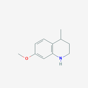 molecular formula C11H15NO B11915607 7-Methoxy-4-methyl-1,2,3,4-tetrahydroquinoline 