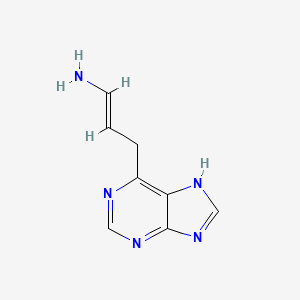 molecular formula C8H9N5 B11915618 3-(1H-Purin-6-yl)prop-1-en-1-amine 