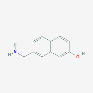 molecular formula C11H11NO B11915630 2-(Aminomethyl)-7-hydroxynaphthalene 