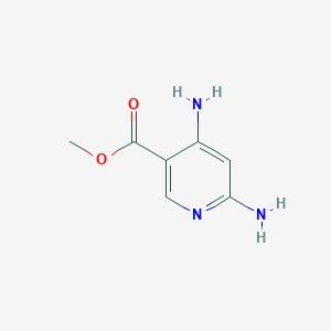 molecular formula C7H9N3O2 B11915649 Methyl 4,6-diaminonicotinate CAS No. 1379106-14-5