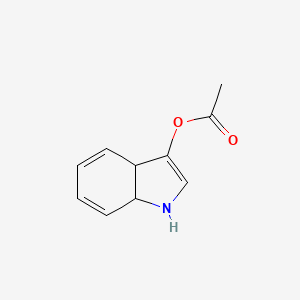 molecular formula C10H11NO2 B11915669 3A,7a-dihydro-1H-indol-3-yl acetate 