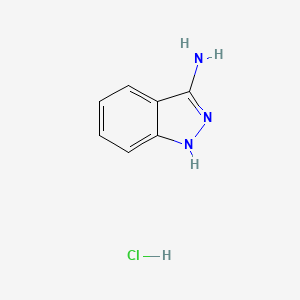 molecular formula C7H8ClN3 B11915672 1H-Indazol-3-amine hydrochloride 