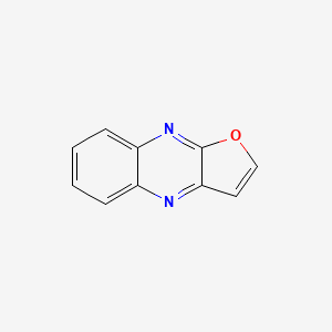 molecular formula C10H6N2O B11915687 Furo[2,3-b]quinoxaline CAS No. 269-77-2
