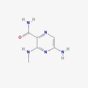molecular formula C6H9N5O B11915731 5-Amino-3-(methylamino)pyrazine-2-carboxamide CAS No. 704-46-1