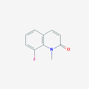 molecular formula C10H8FNO B11915774 8-fluoro-1-methylquinolin-2(1H)-one CAS No. 67805-54-3