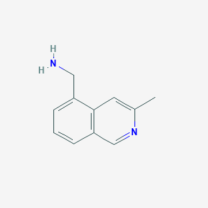 molecular formula C11H12N2 B11915805 (3-Methylisoquinolin-5-yl)methanamine 