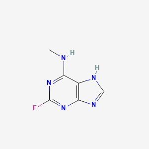 molecular formula C6H6FN5 B11915812 2-Fluoro-N-methyl-1H-purin-6-amine 