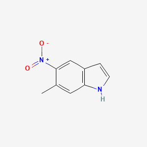 molecular formula C9H8N2O2 B11915839 6-methyl-5-nitro-1H-indole 