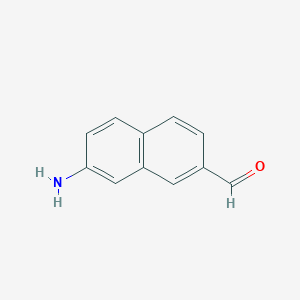 molecular formula C11H9NO B11915855 7-Amino-2-naphthaldehyde 