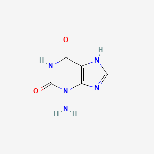 molecular formula C5H5N5O2 B11915860 3-Amino-1H-purine-2,6(3H,7H)-dione 