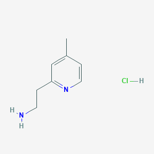 molecular formula C8H13ClN2 B11915863 2-(4-Methylpyridin-2-yl)ethanamine hydrochloride 