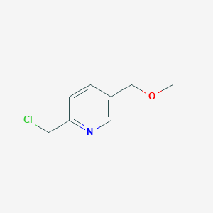 molecular formula C8H10ClNO B11915876 2-(Chloromethyl)-5-(methoxymethyl)pyridine 